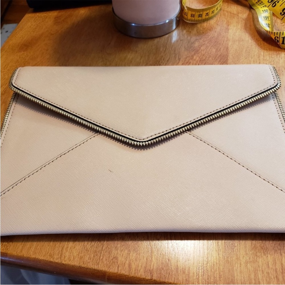 Rebecca Minkoff white envelope clutch